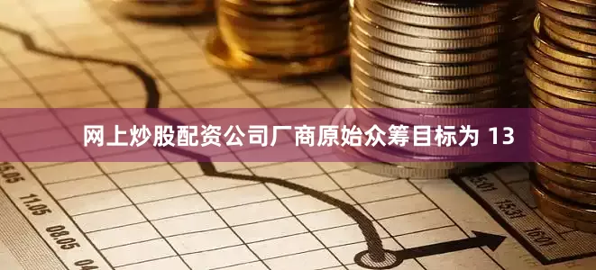 网上炒股配资公司厂商原始众筹目标为 13