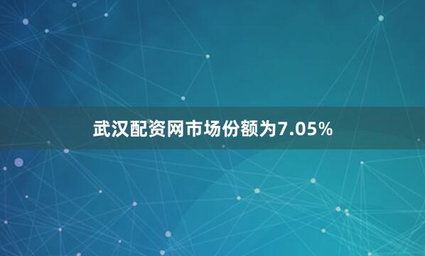 武汉配资网市场份额为7.05%
